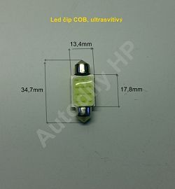 Led rovka sufit  12V  led COB 36mm ultra bl